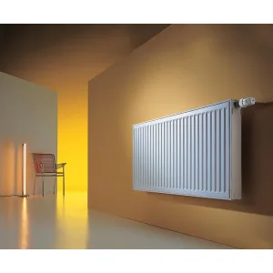 Стальной панельный радиатор Logatrend VK-Profil, 33/400/1400re, профилированная поверхность, встроенный вентиль, нижнее подключение Стальной панельный радиатор Logatrend VK-Profil, 33/400/1400re, профилированная поверхность, встроенный вентиль, нижнее подключение